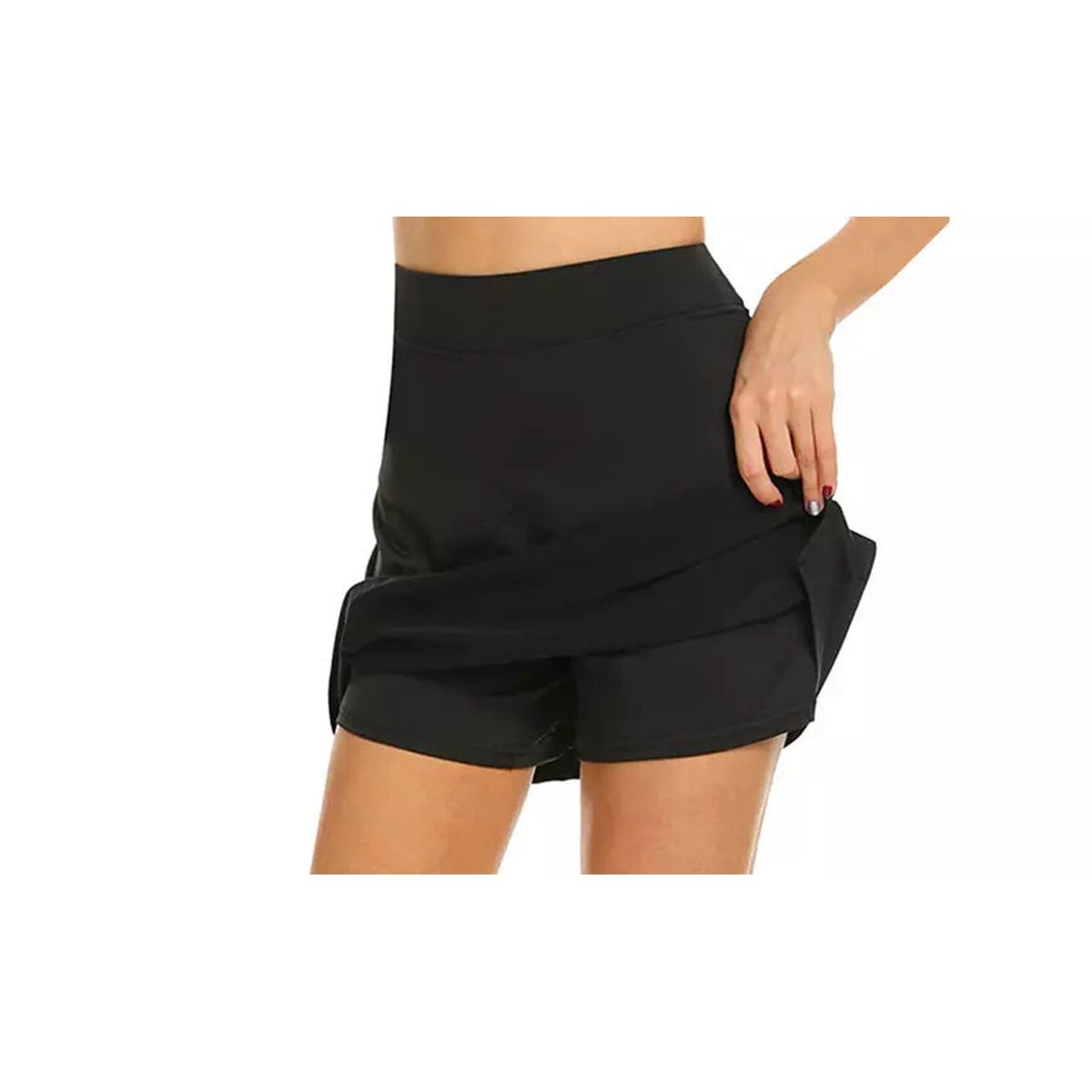 Active Stretch Running Tennis Skirt for Women - Medium / Black