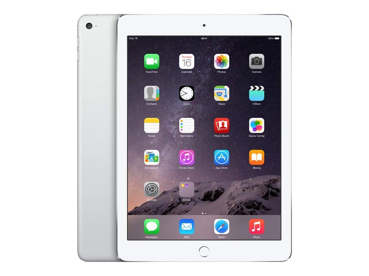 Apple® iPad Air 2, 9.7-Inch, 128GB, Wi-Fi or Unlocked Cell Bundle - SILVER , WI-FI (MGTY2LL/A)