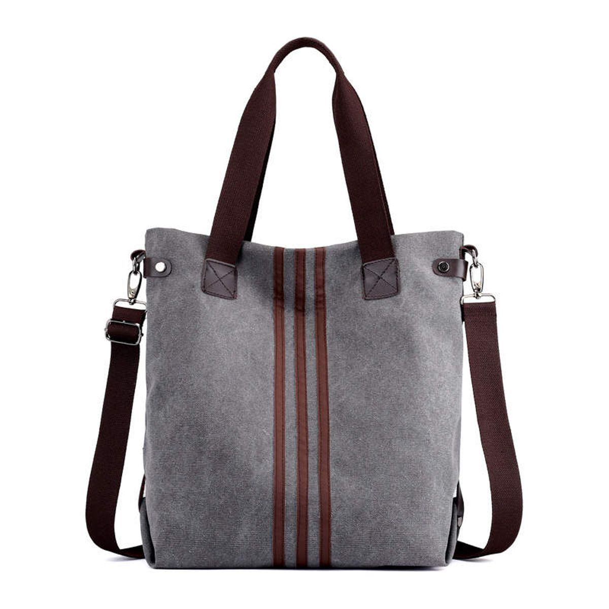 Kelly Canvas Tote Bag for Women - Gray