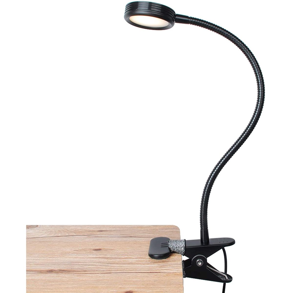 LED Flexible Gooseneck Desk Light - Black