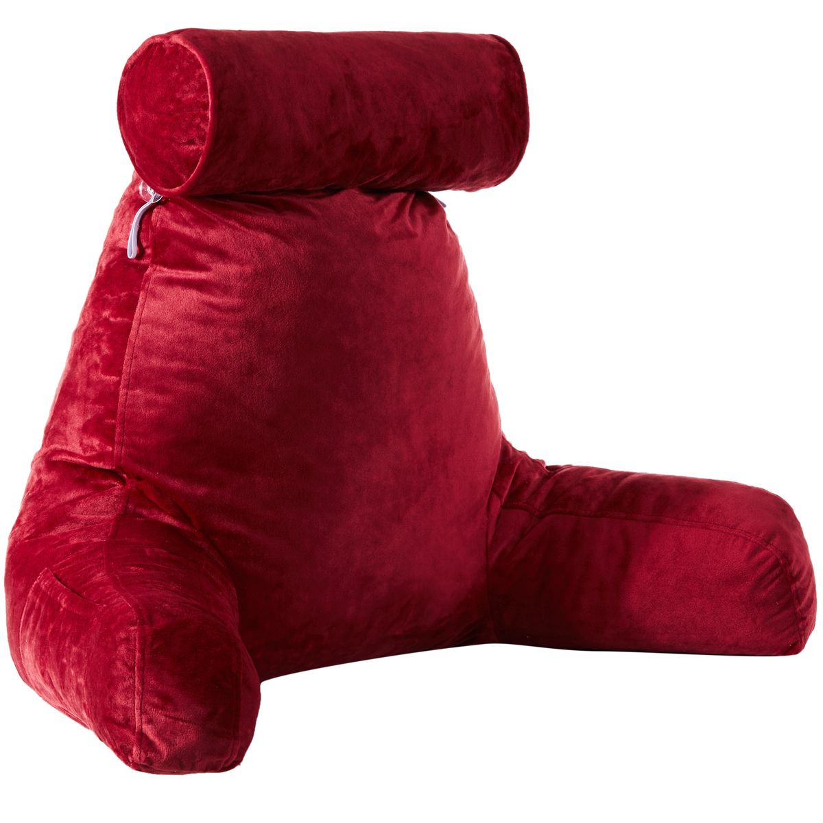 Cheer Collection® XL Hollow Fiber Pillow with Bolster & Backrest - Maroon