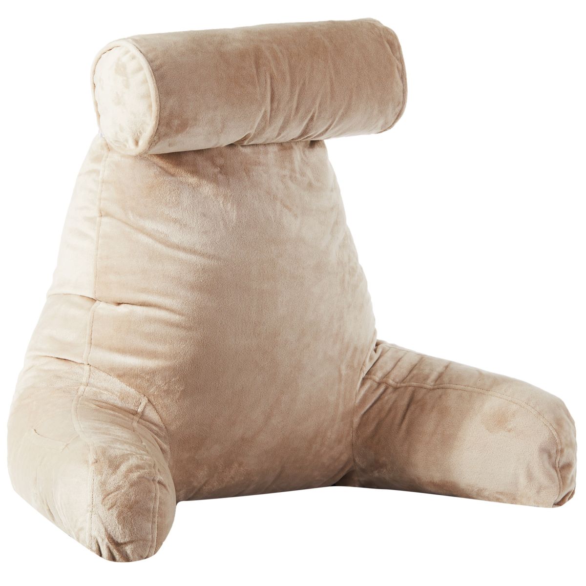 Cheer Collection&reg; XL Hollow Fiber Pillow with Bolster & Backrest - Taupe