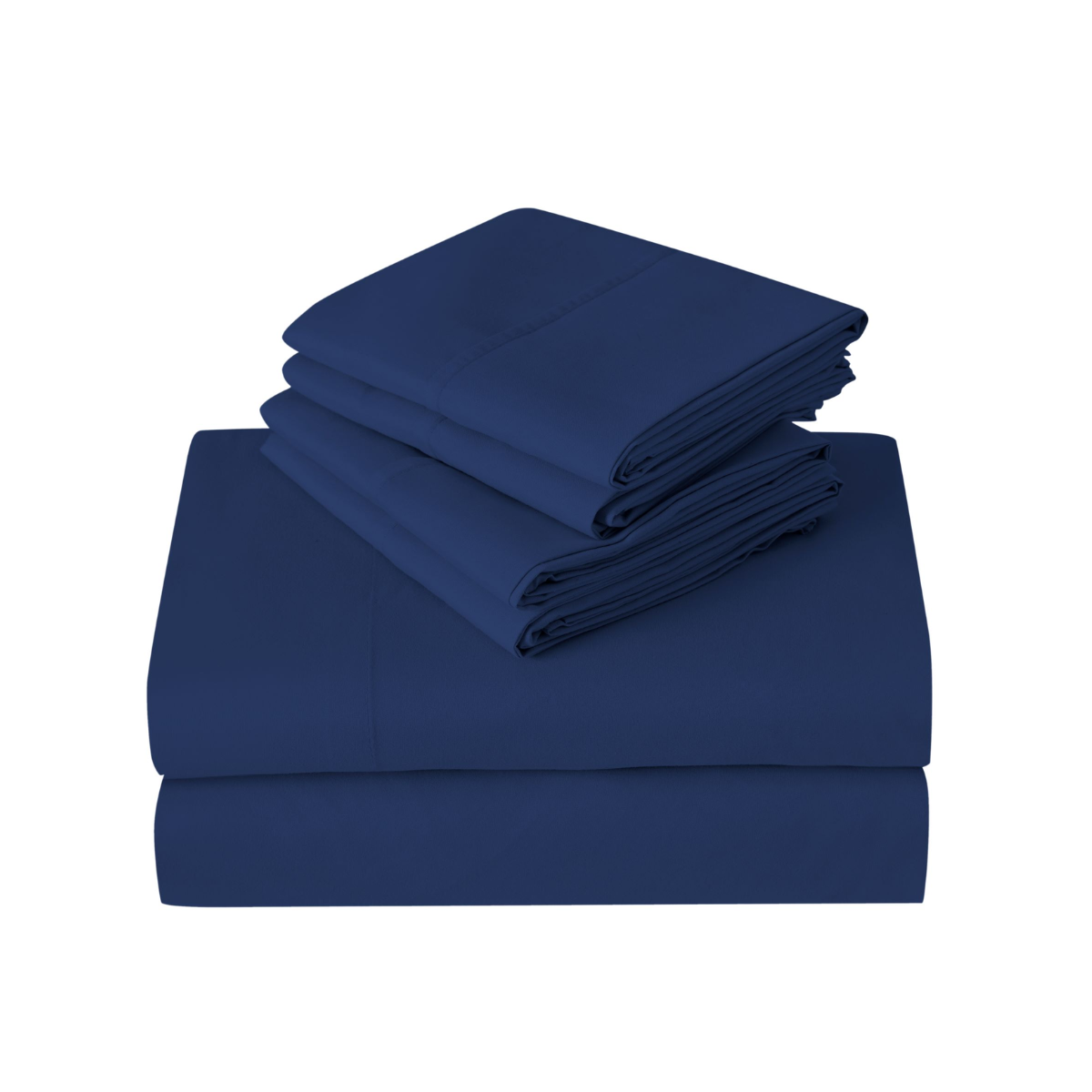 Kathy Ireland&reg; 6-Piece Brushed Microfiber Sheet Set - Queen - Navy Blue