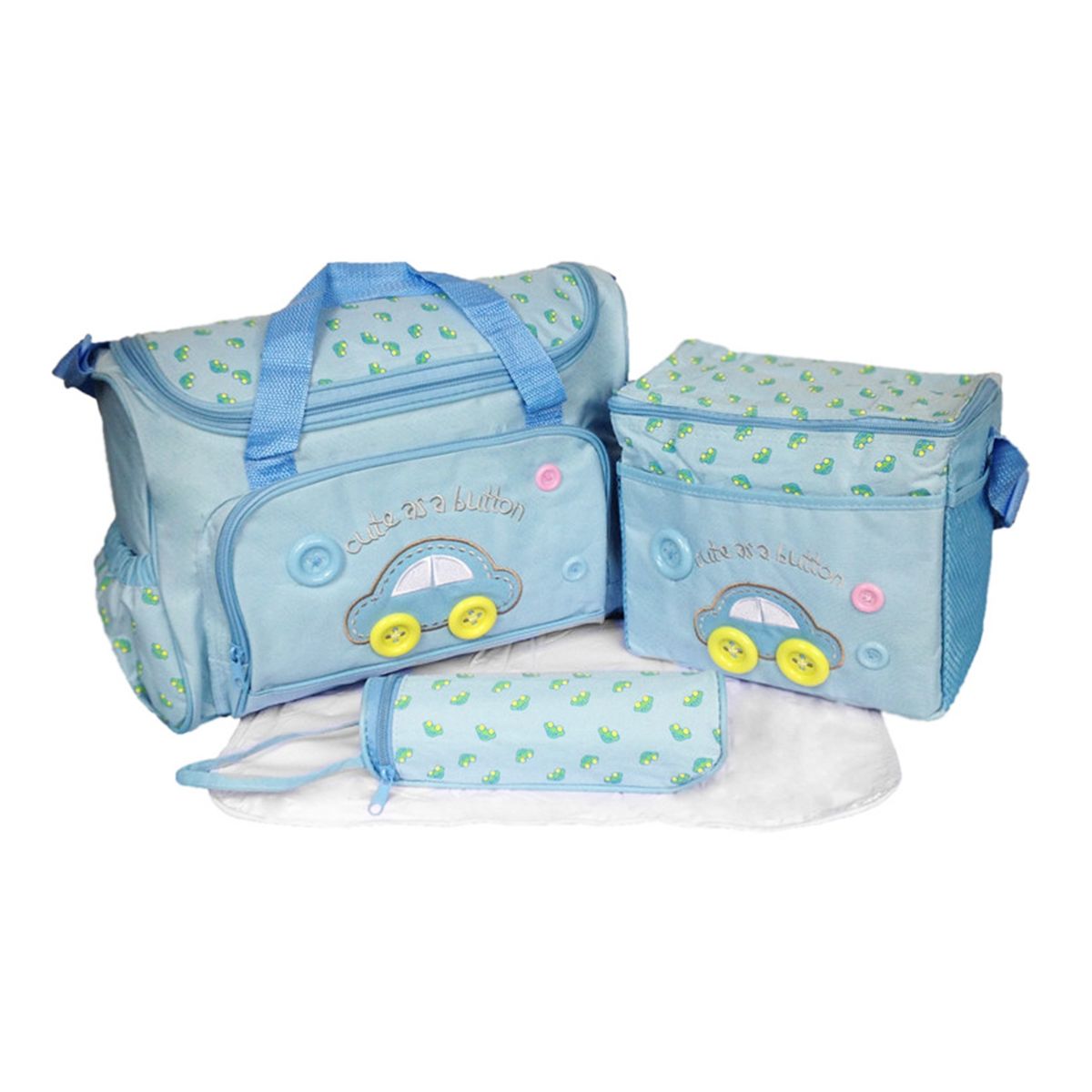 BabyLuv™ 4-Piece Baby Nappy Bag Set - BabyLuv 4Pcs Baby Nappy Bag Set LB