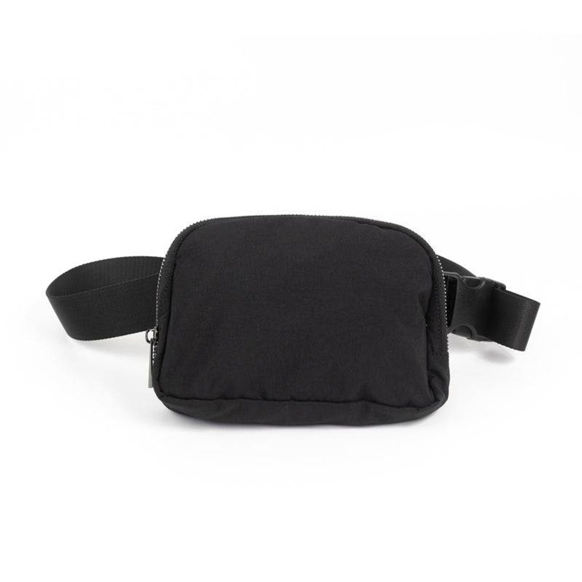 Maddie Crossbody Storage Bag with 2 Zippers - Black