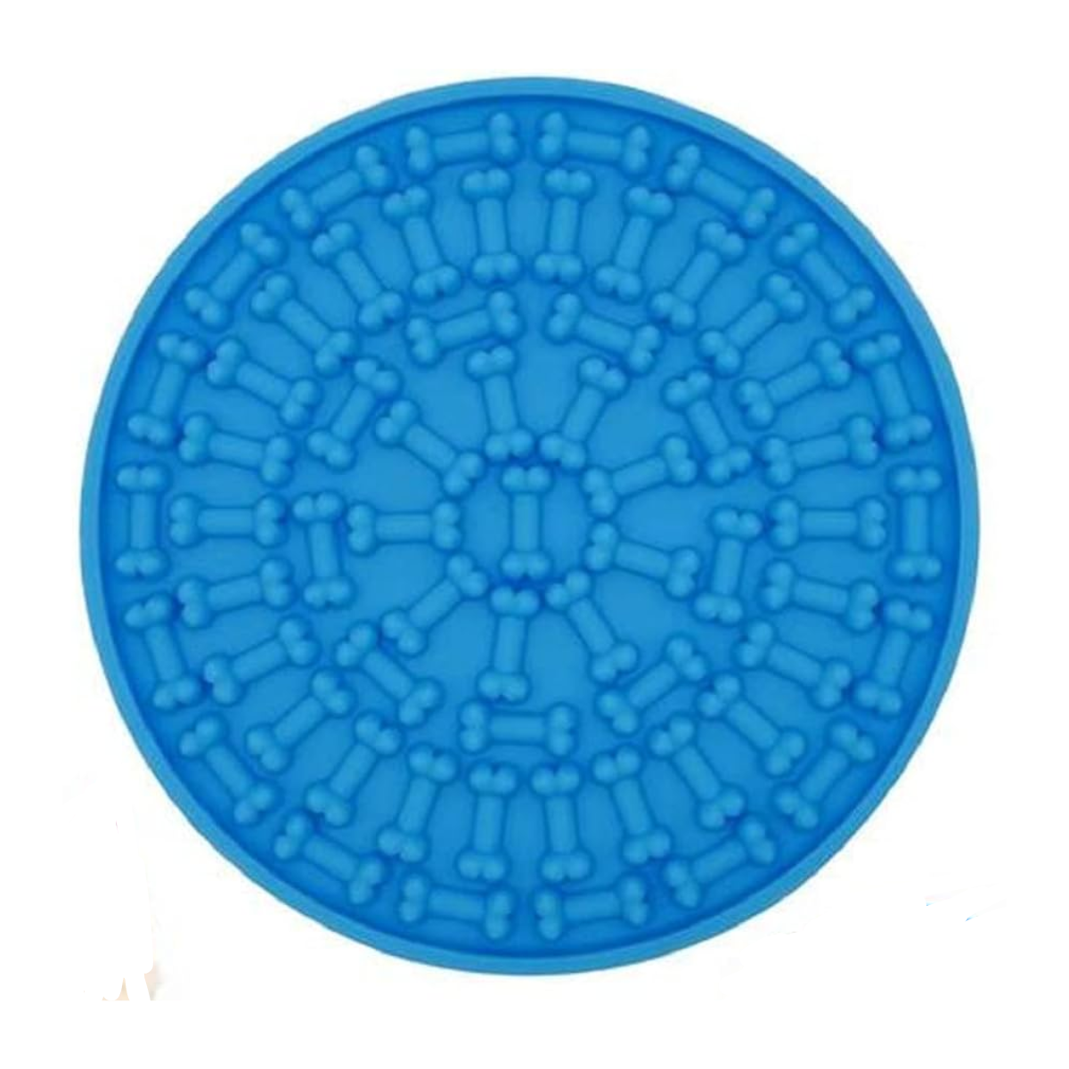 Threaded Pear Dog Distraction Lick Mat - Blue