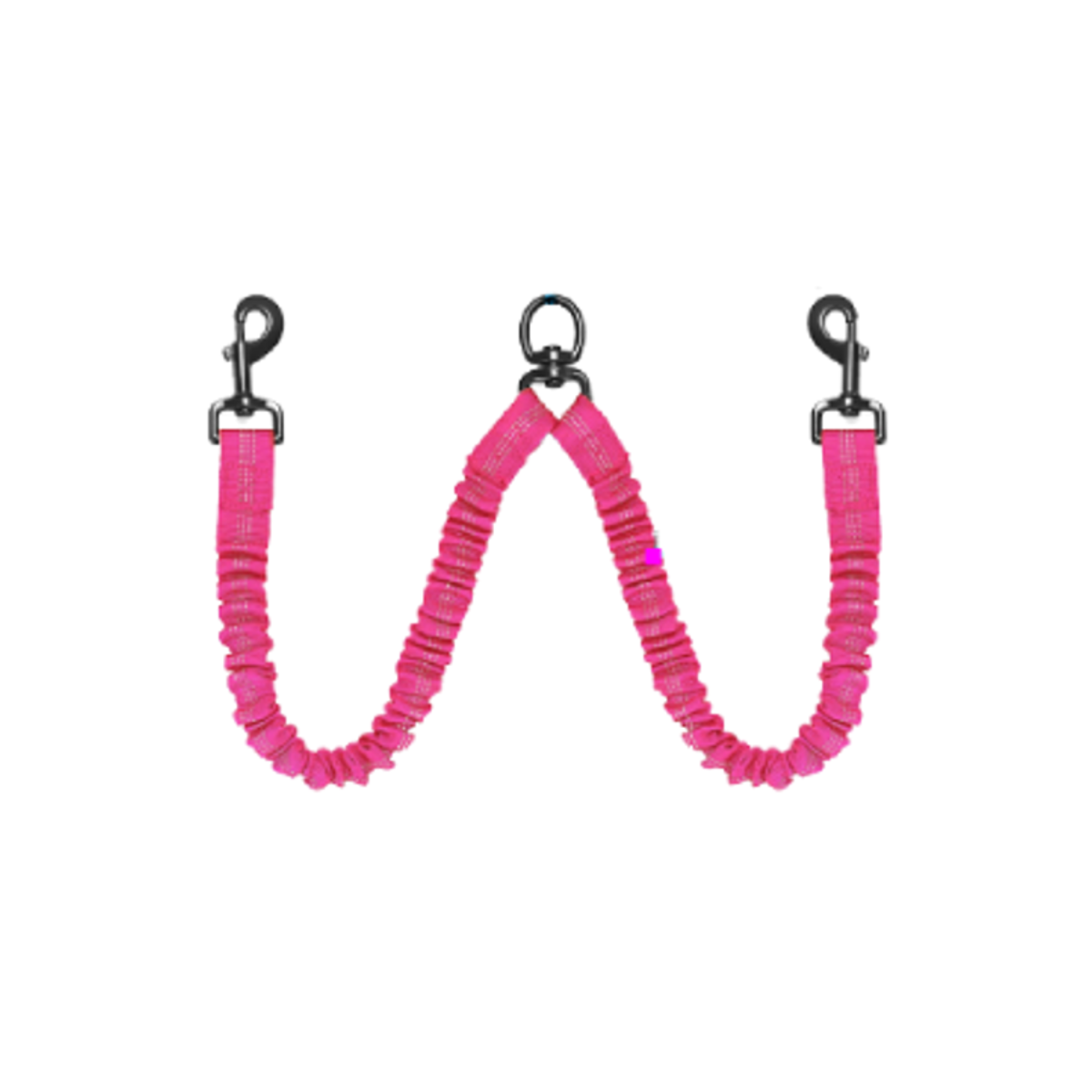 Threaded Pear Dual Add-On Bungee Leash - Pink