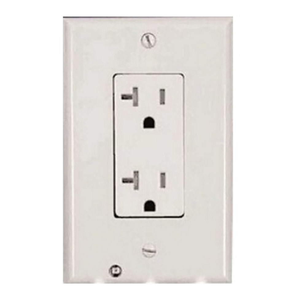 Round- or Square-Outlet Cover with LED Night Light (5-Pack) - Square