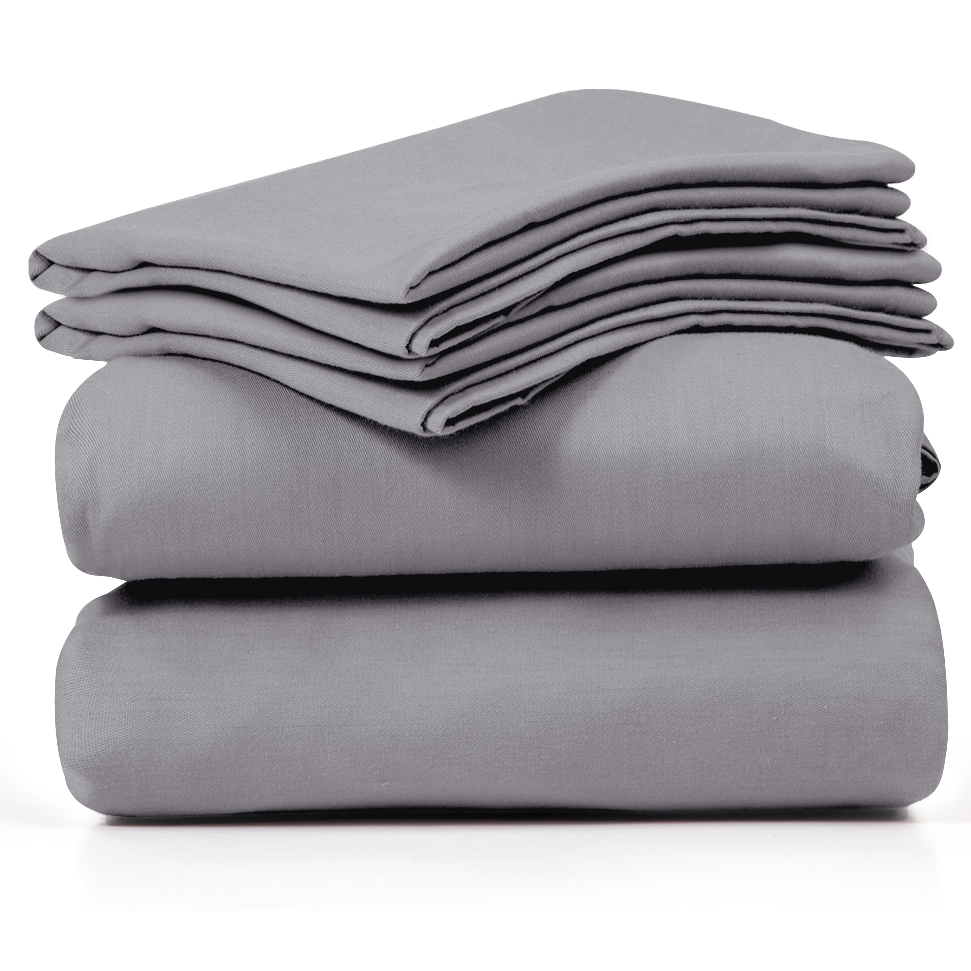 4-Piece Rayon from Bamboo Cooling Wrinkle-Resistant Bedding - CAL-GRY