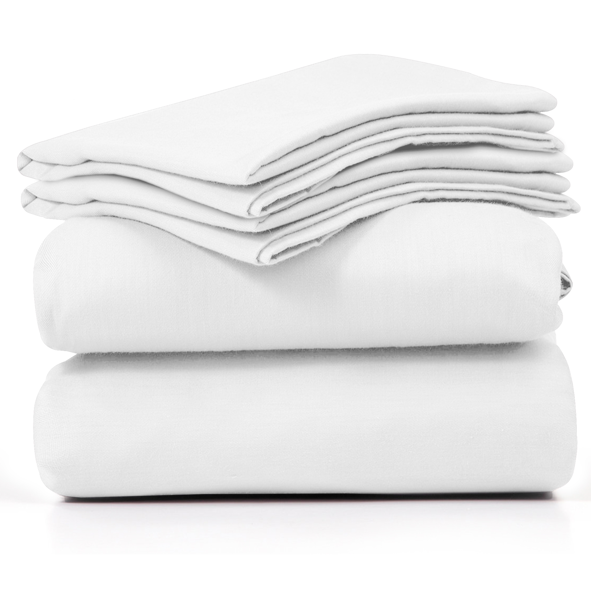 4-Piece Rayon from Bamboo Cooling Wrinkle-Resistant Bedding - CAL-WHT