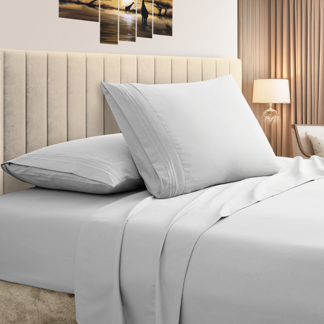 Bamboo Comfort&reg; 3-Line Bamboo Sheet Set - Full - Silver