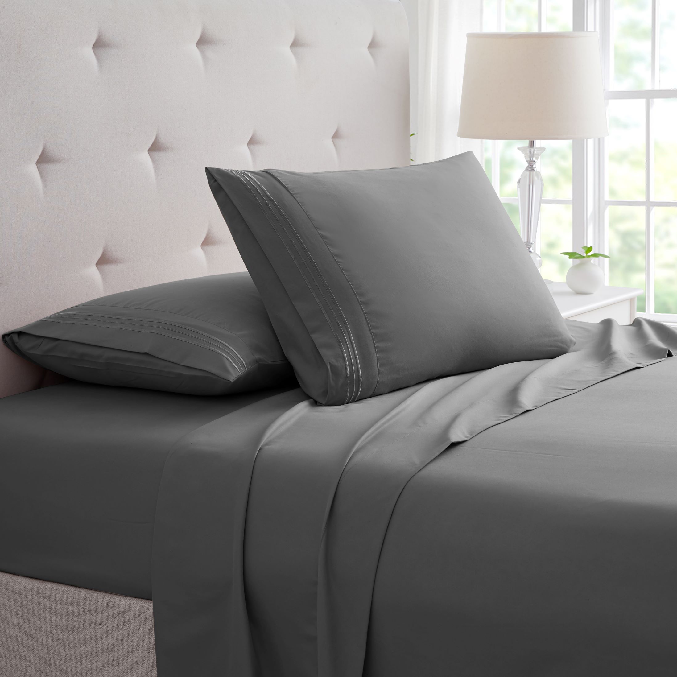 Bamboo Comfort® 3-Line Bamboo Sheet Set - Queen - Grey