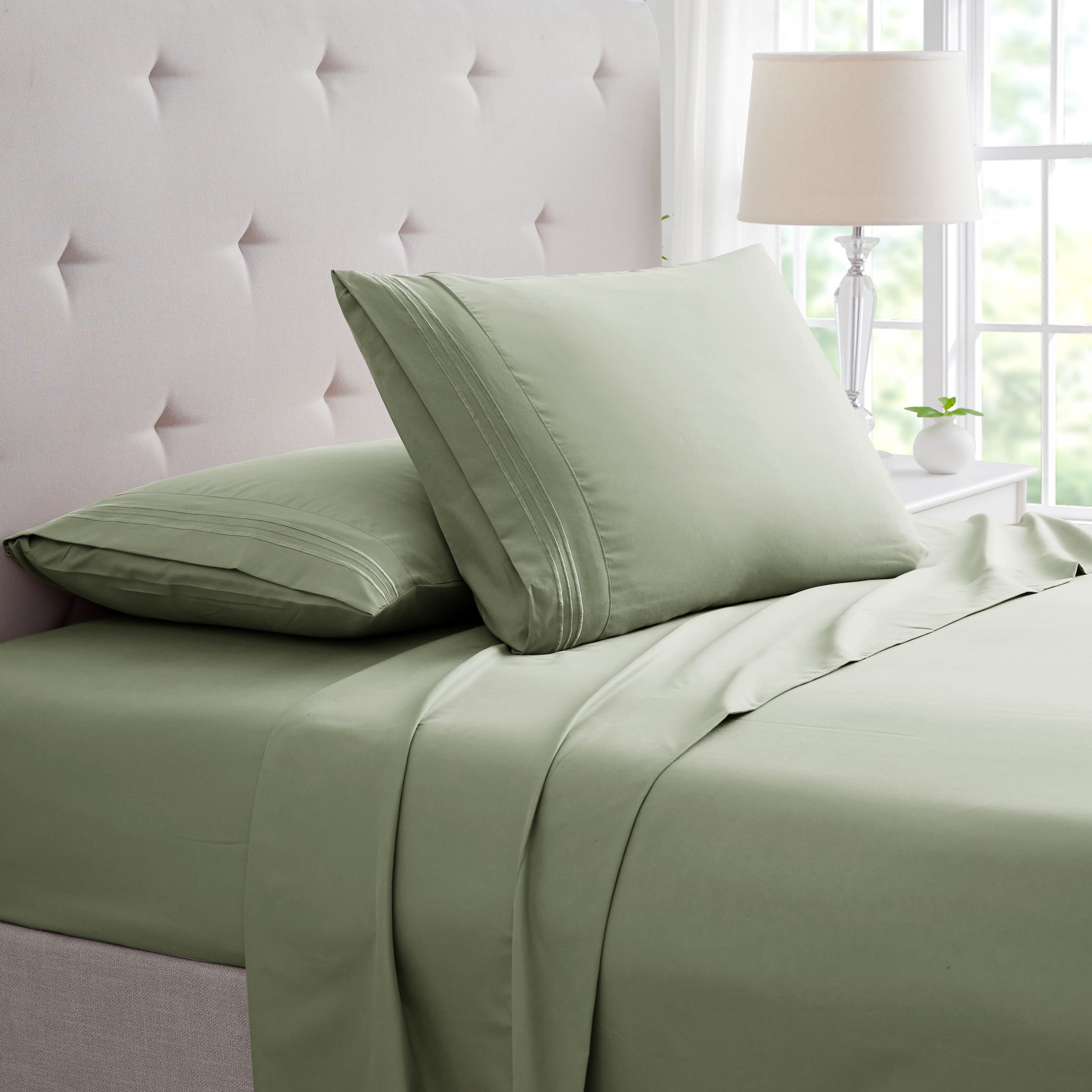 Bamboo Comfort&reg; 3-Line Bamboo Sheet Set - King - Sage