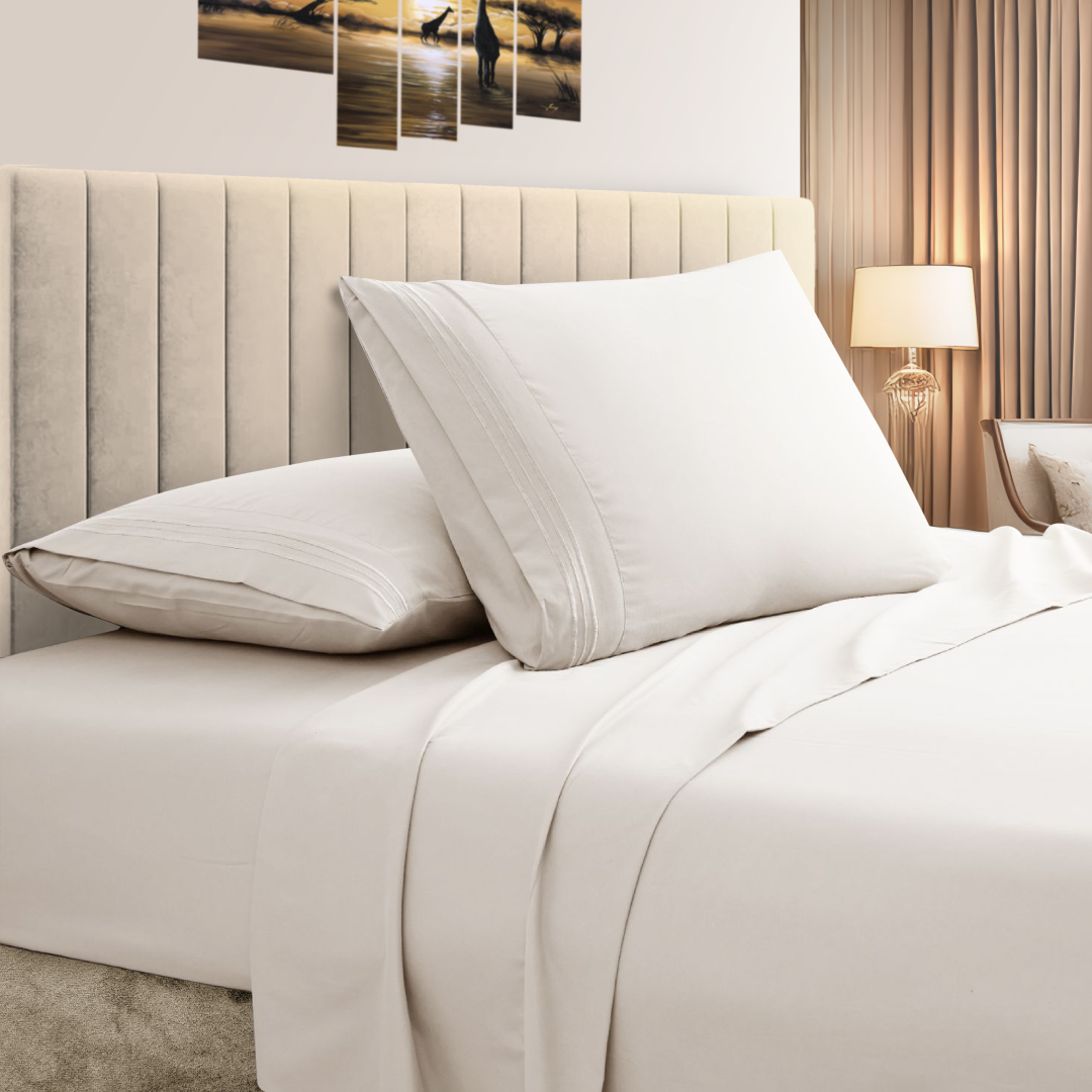 Bamboo Comfort&reg; 3-Line Bamboo Sheet Set - Twin - Ivory