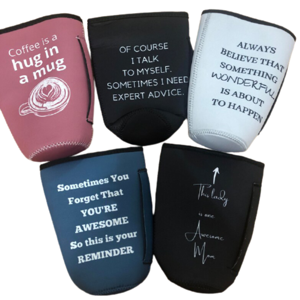Inspired Tumbler Sleeve with Handle (1- or 5-Pack) - Multi - 5 Pack