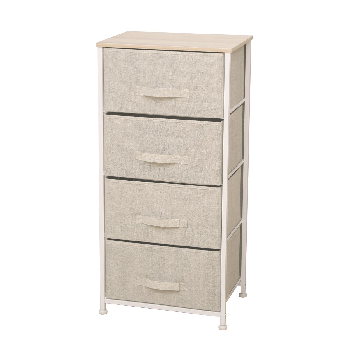 Foldable Storage Chest with Drawers - 4 drawers