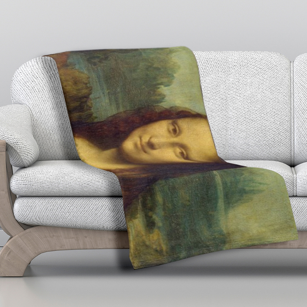 Super Soft and Cozy Famous Art Paintings Throw Blanket - Mona Lisa