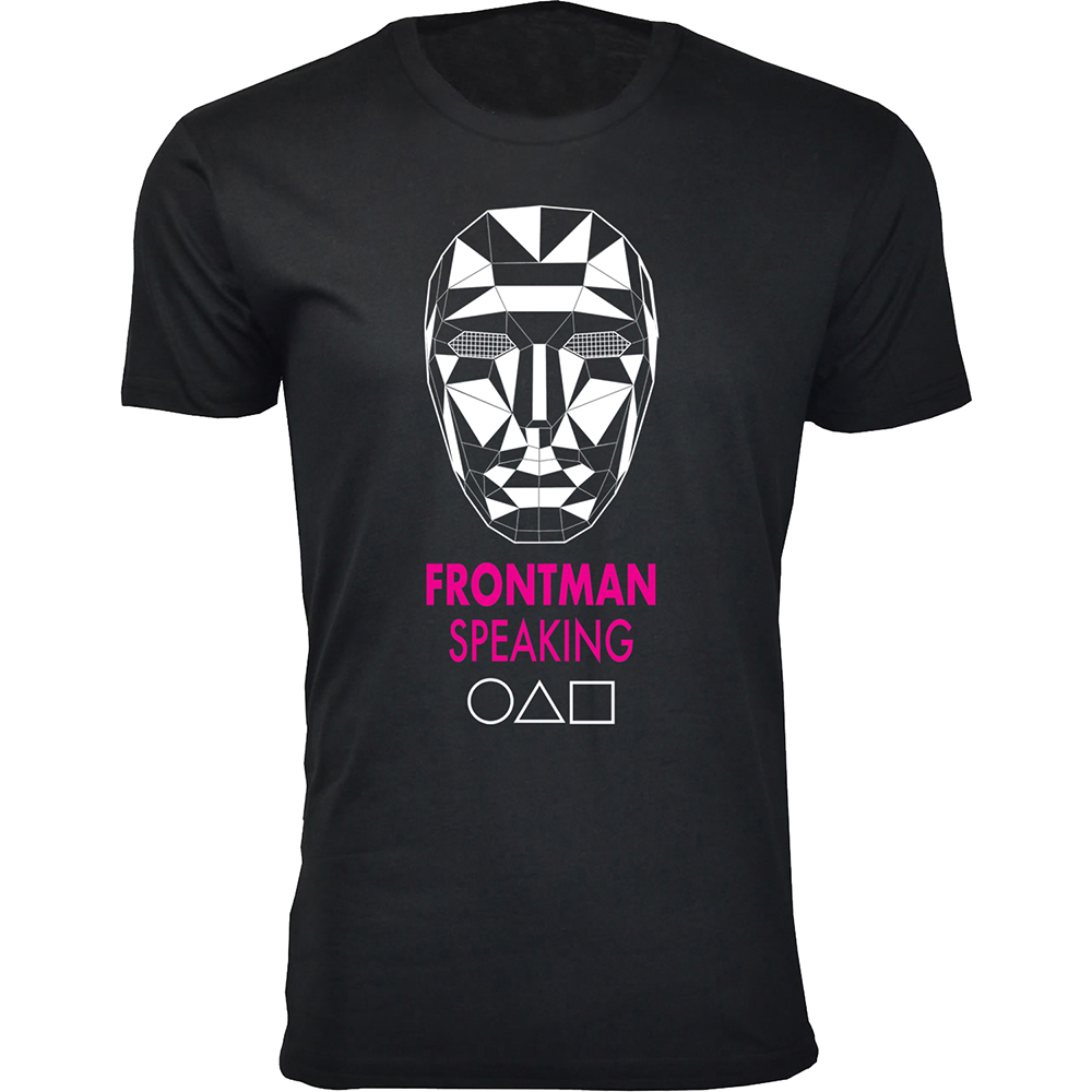 Men's Squid Games T-Shirts - Frontman Speaking - Black / L