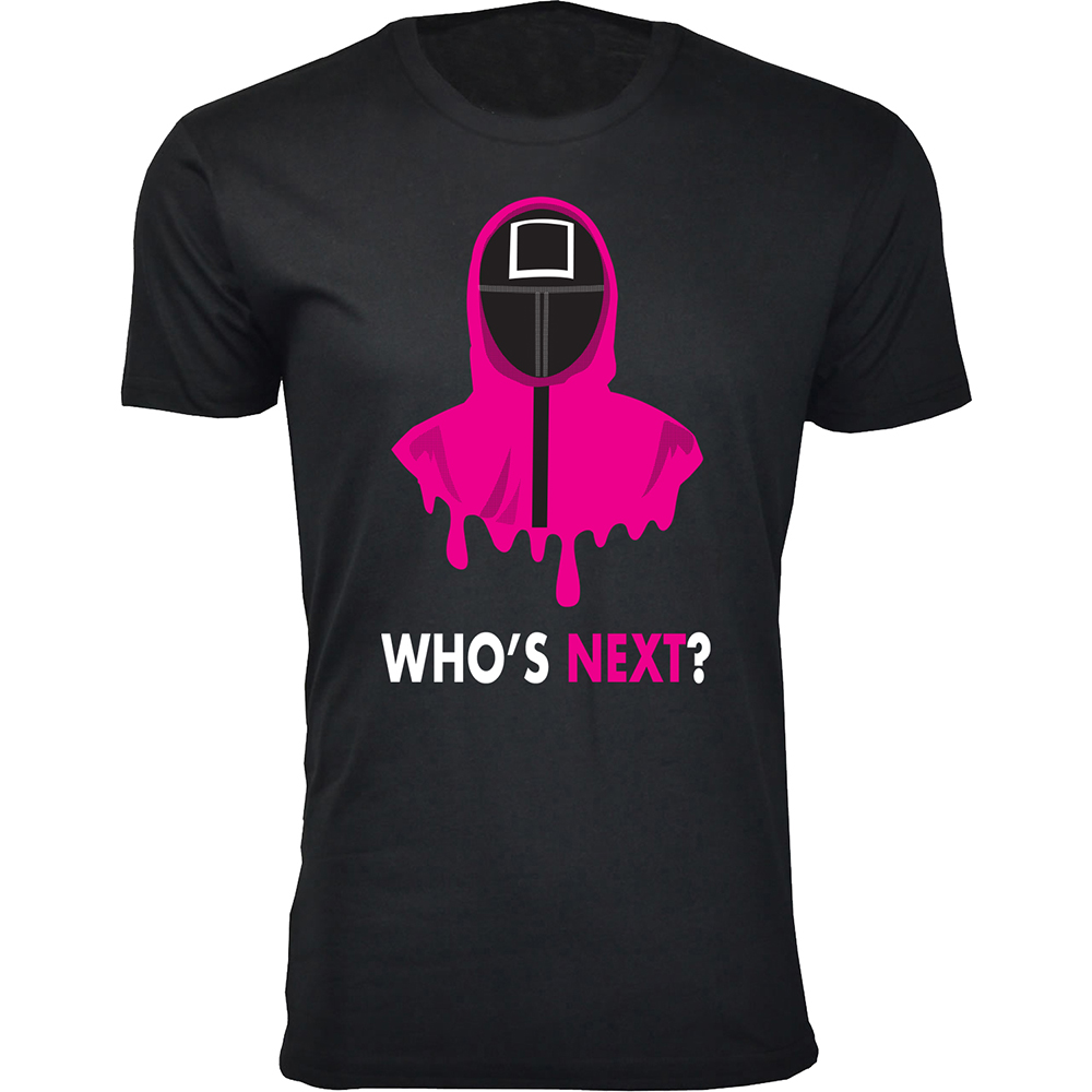 Men's Squid Games T-Shirts - Who's Next? - Black / M