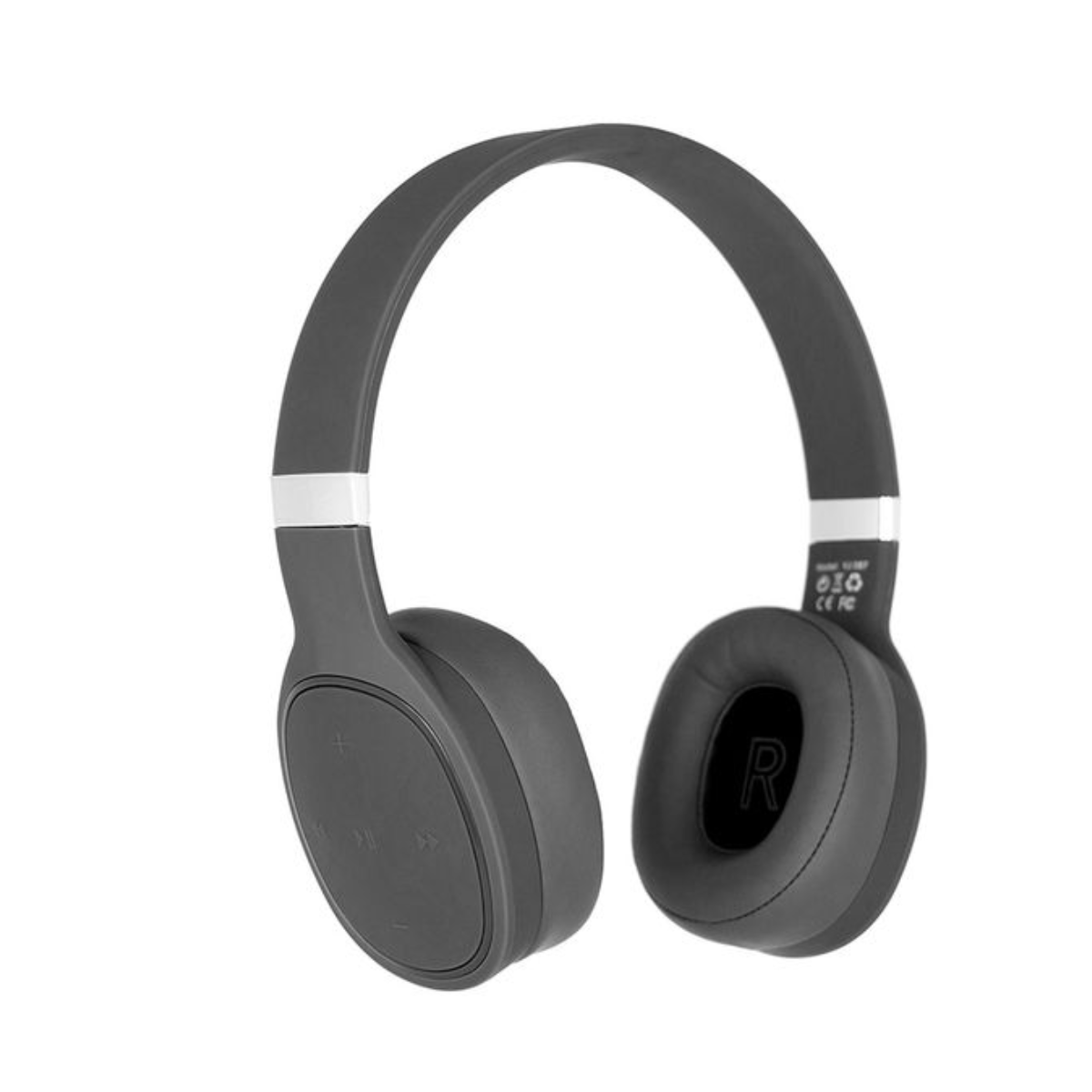 Bluetooth Deep Bass Comfortable Over-Ear Hi-Fi Wireless Stereo Headphones - Grey