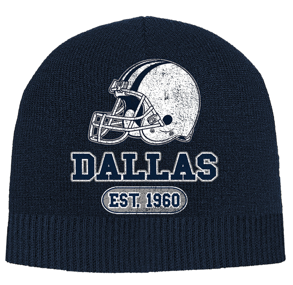 Game Day Football Beanie - Dallas - Navy