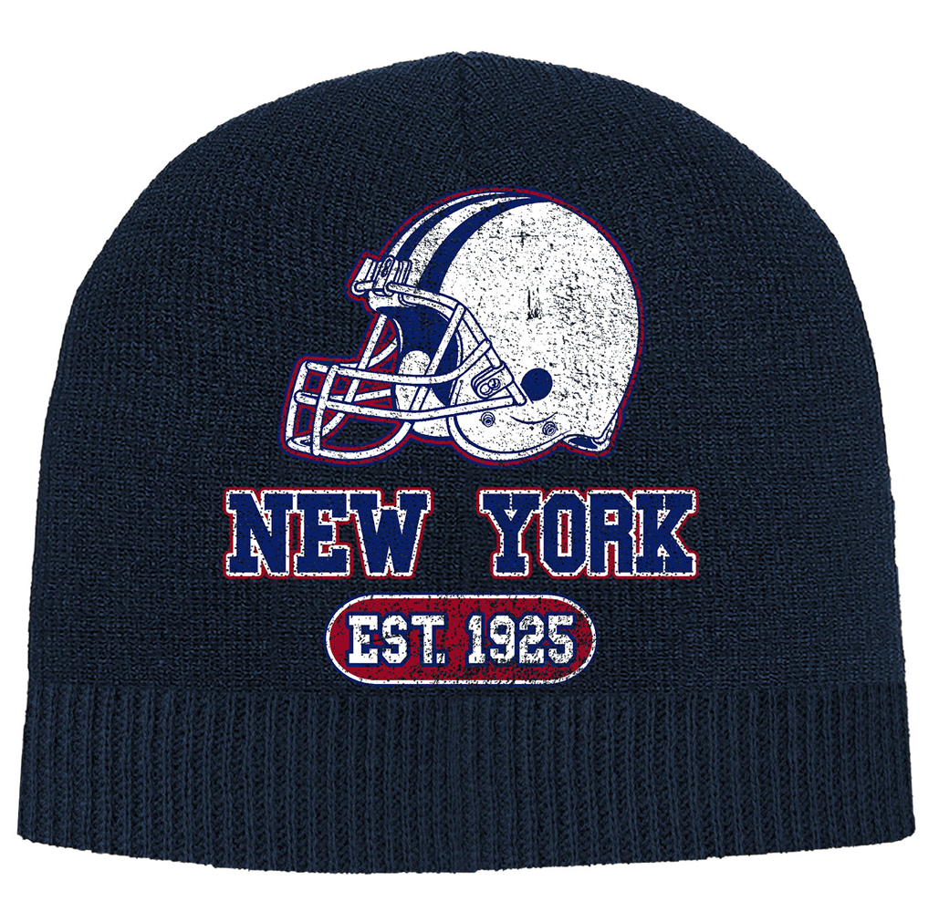 Game Day Football Beanie - New York - Navy