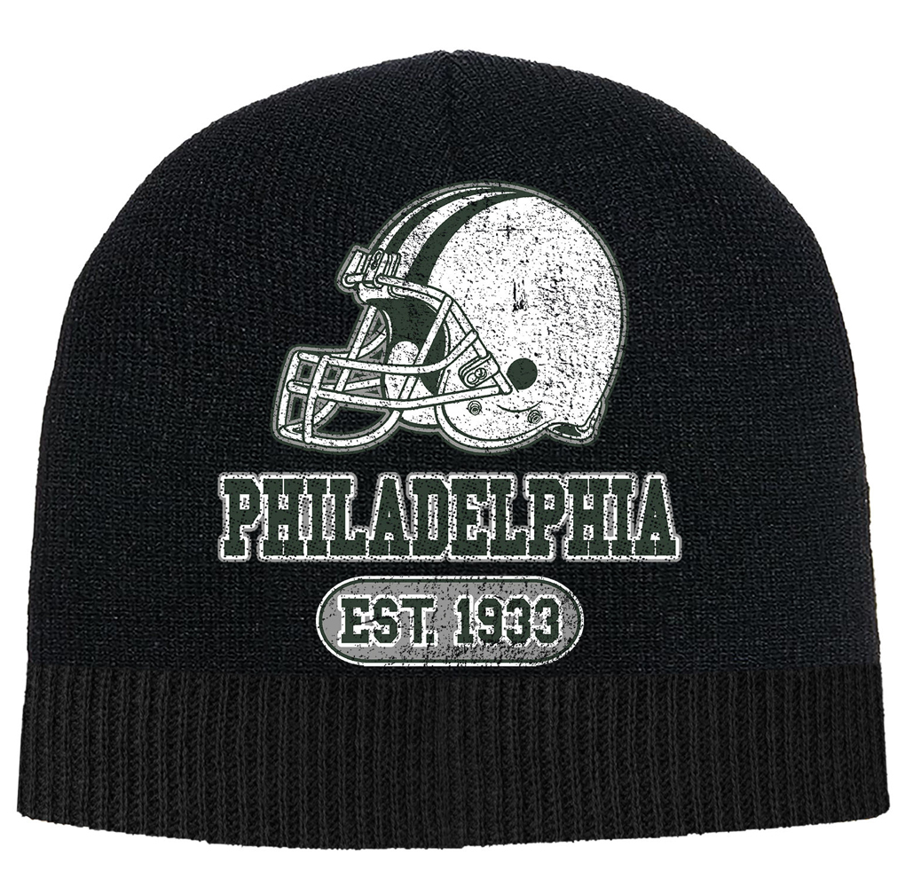 Game Day Football Beanie - Philadelphia - Black