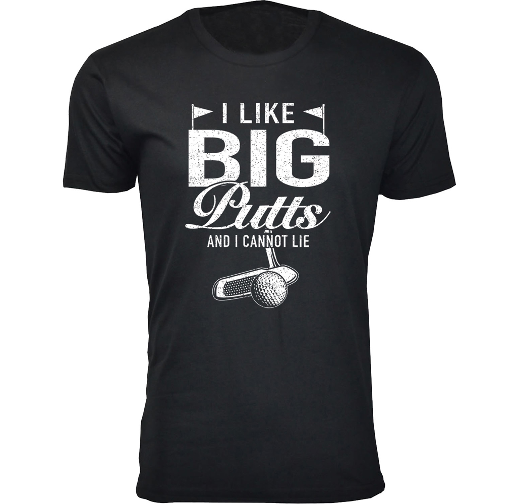 Men's Funny Golf T-Shirts - I Cannot Lie - Black / M