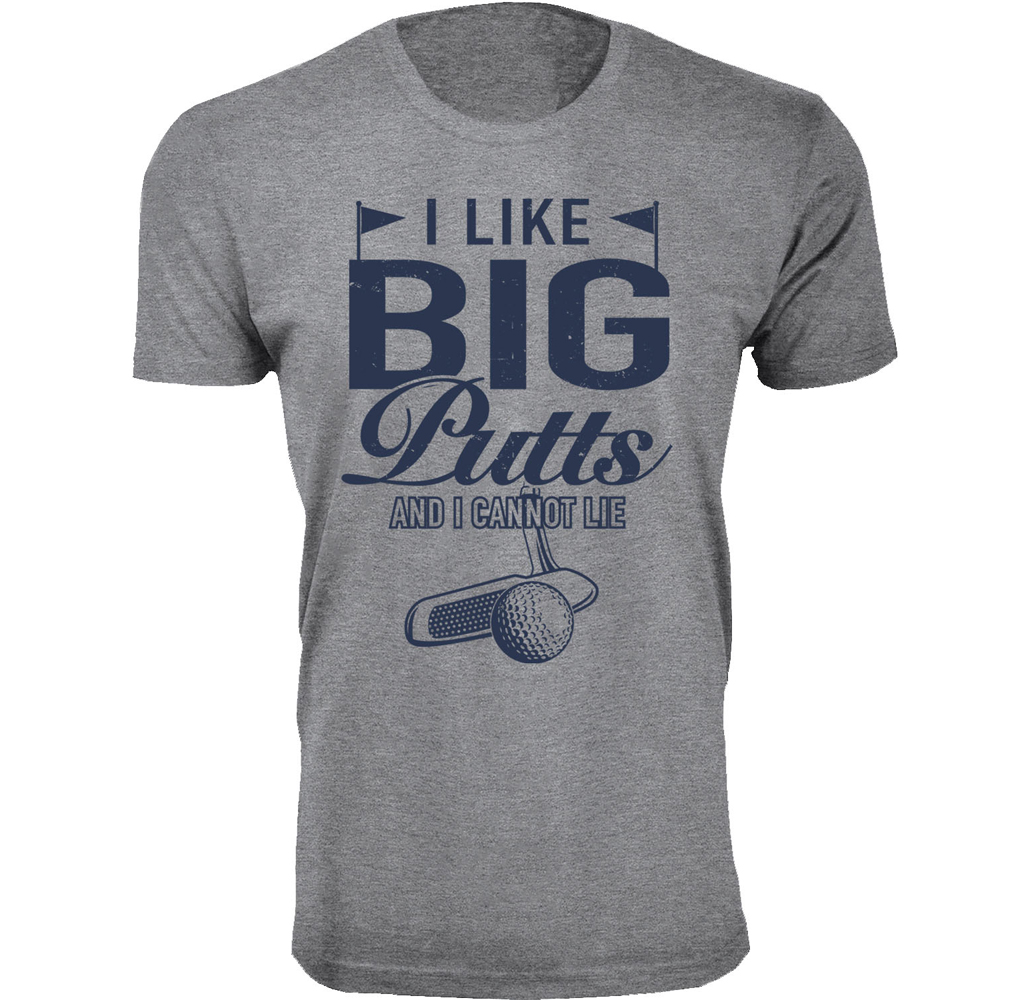 Men's Funny Golf T-Shirts - I Cannot Lie - Heather Grey / L