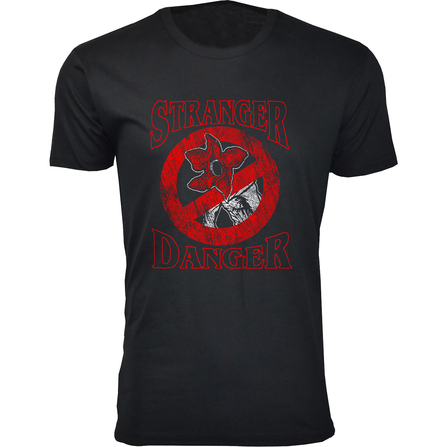 Men's Best of Stranger Things T-shirts - Stranger Danger - Black / 3XL