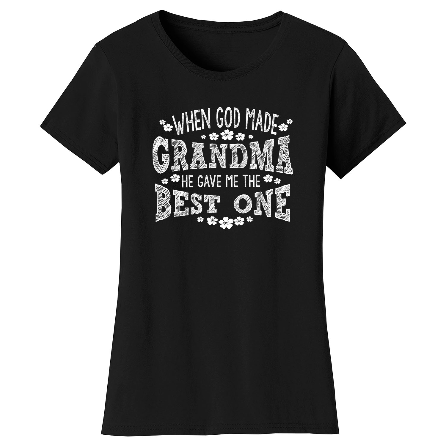 Women's Greatest Blessing T-Shirt - Best one Grandma - Black / S
