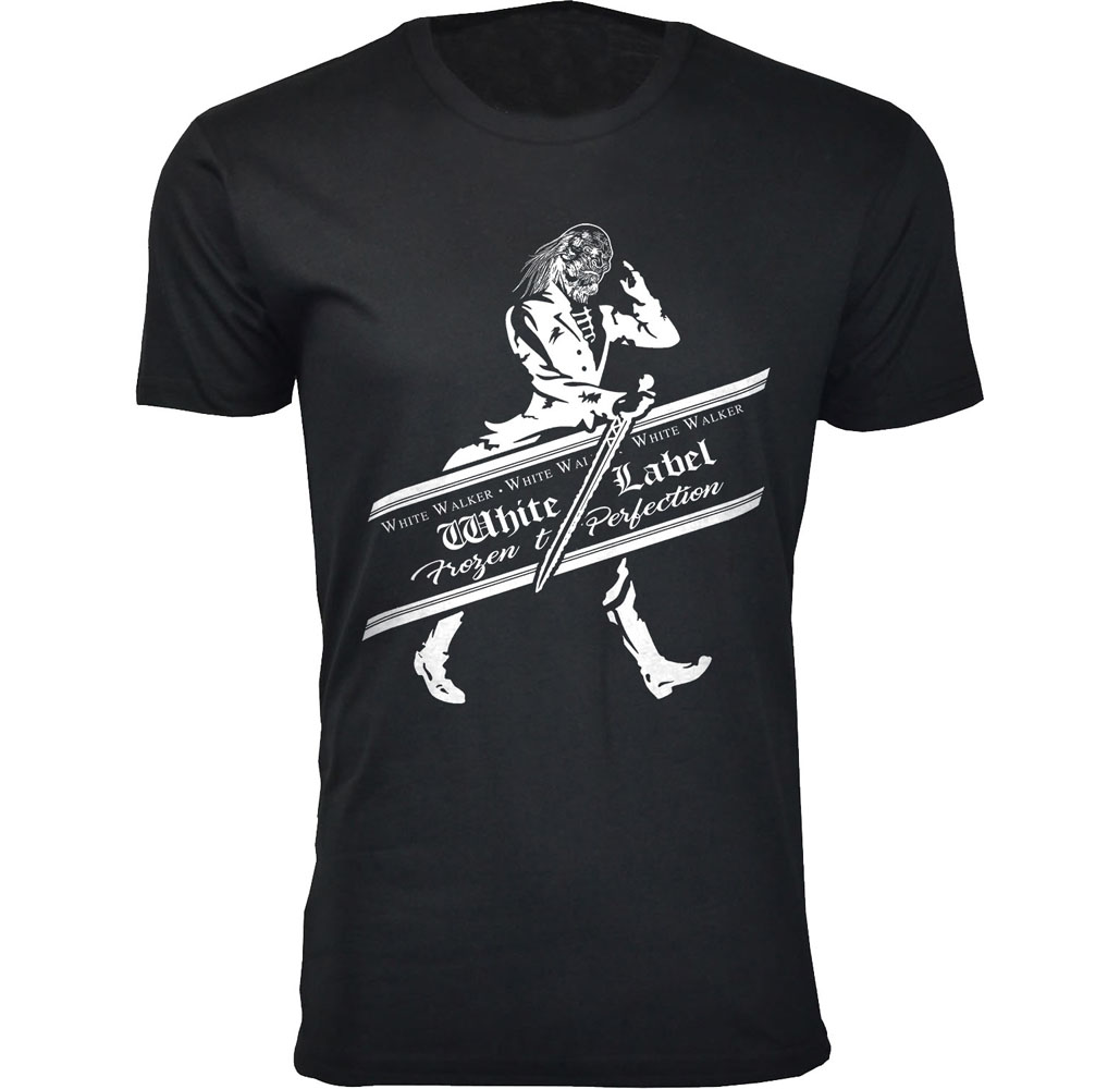 Men’s Thrones and Dragons T-Shirt - Men's Thrones and Dragon's T-shirts - White Label Walker - Black / Small