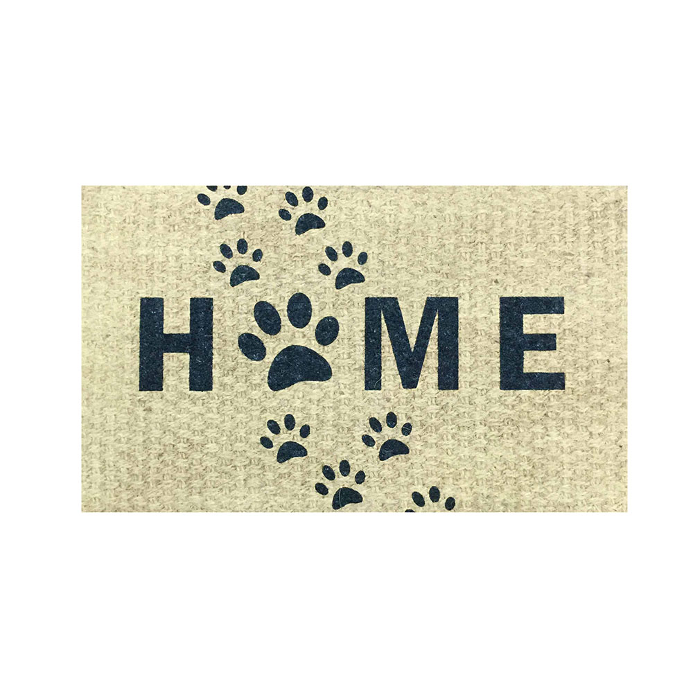 18" x 30" Coir Rubber Printed Door Mats - Home Paws