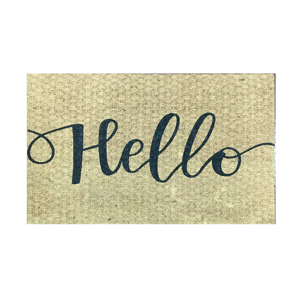18" x 30" Coir Rubber Printed Door Mats - Hello2