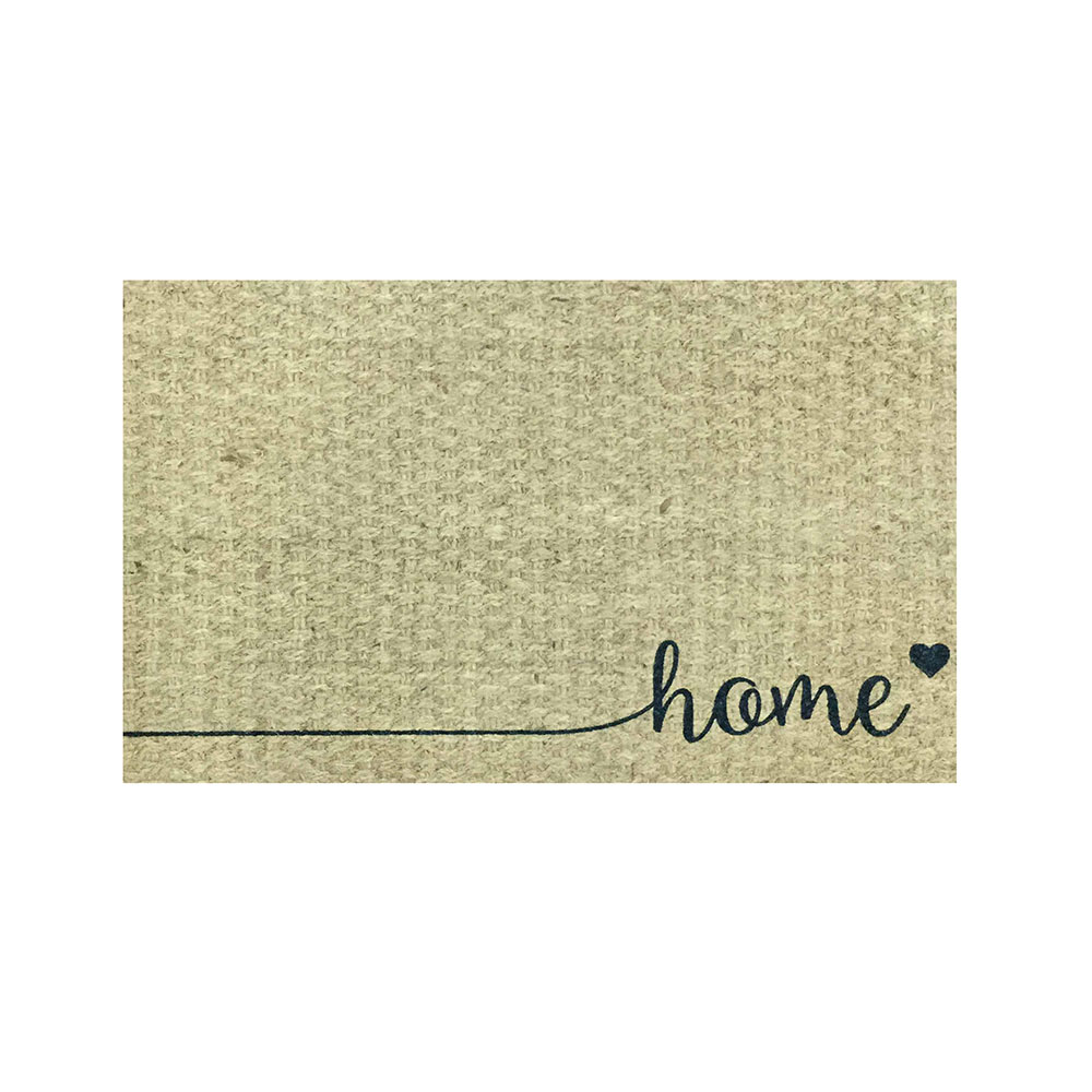 18" x 30" Coir Rubber Printed Door Mats - Heart