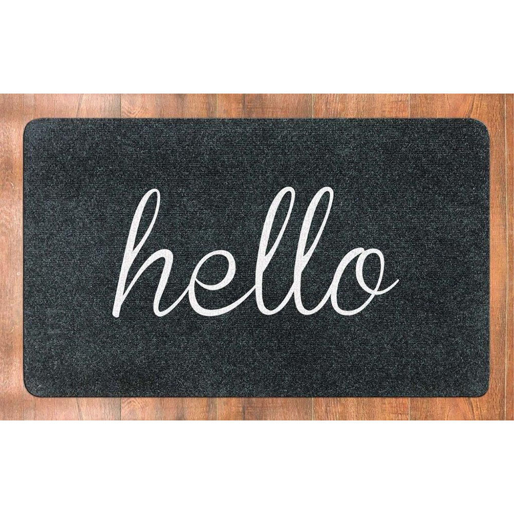 18" x 30" Coir Rubber Printed Door Mats - Hello