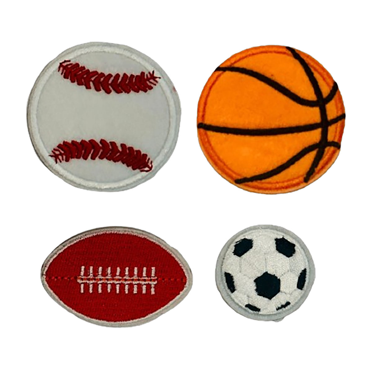 Self-Adhesive Chenille Patches - Basketball