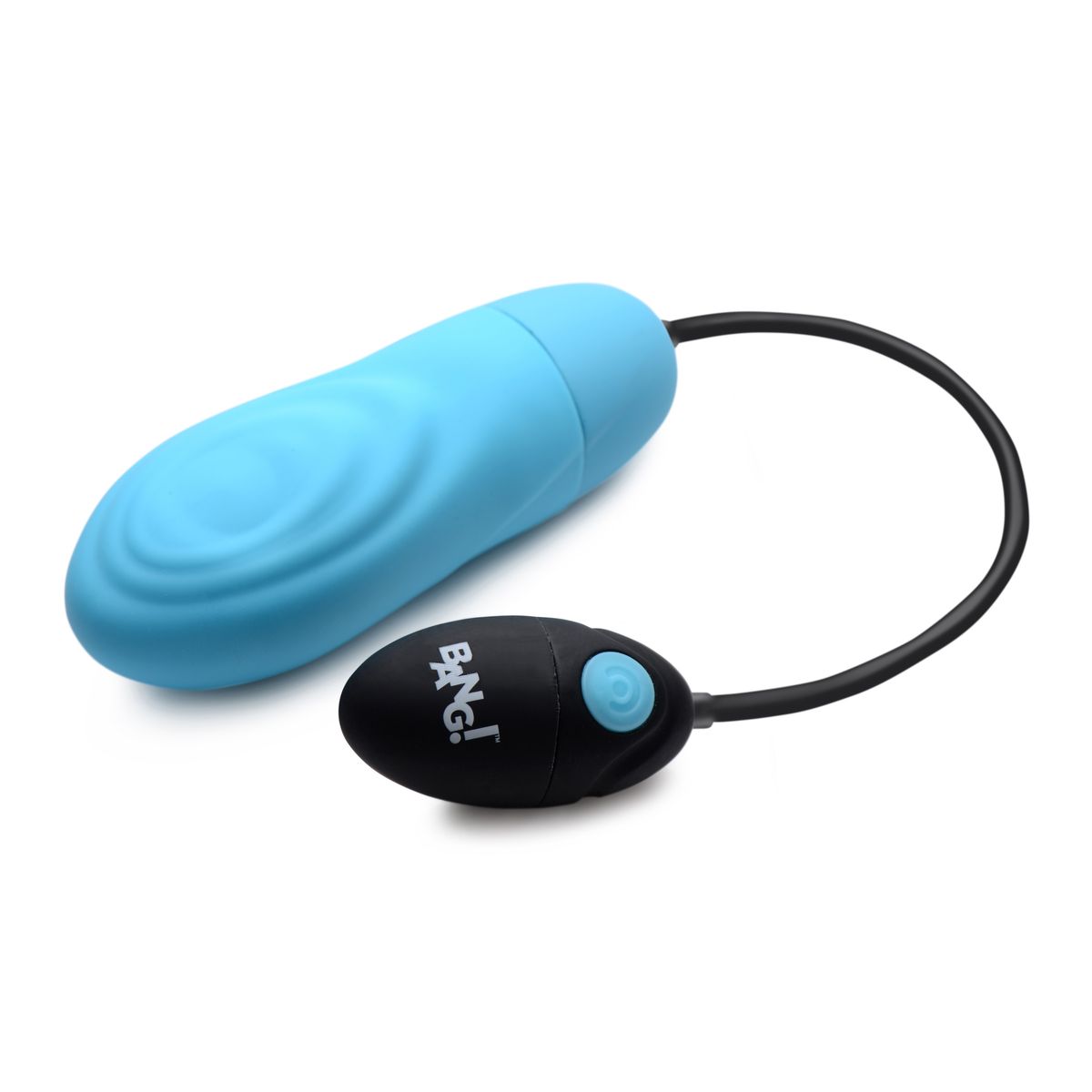 Rechargeable Silicone Vibrator with 7X Pulsing - Blue