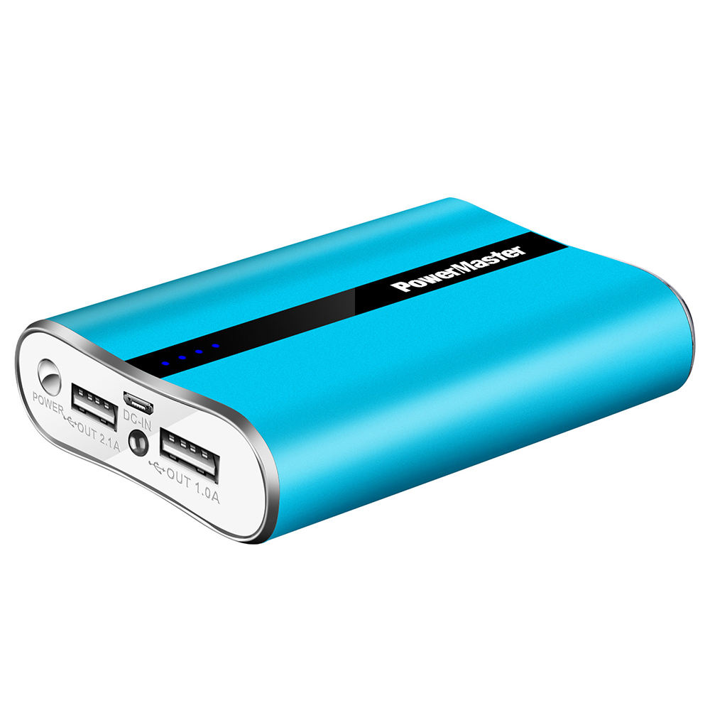 PowerMaster™ 12,000mAh Portable 3.1A Power Bank with Dual USB Ports  - Blue