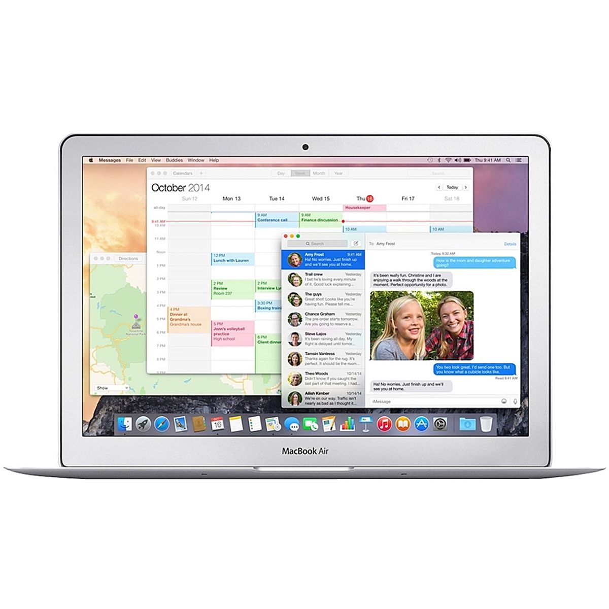 Apple MacBook Air 13-inch 1.6GHz Core i5 MJVG2LL/A [2015] - 4RAM/256GB , MJVG2LL/A