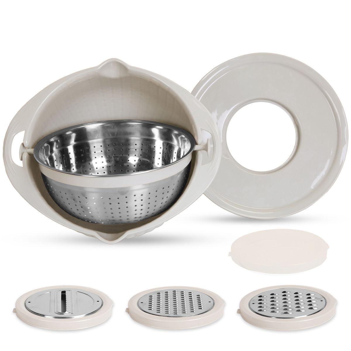 NewHome™ Mixing Bowl Lid Set - NewHome Mixing Bowl Lid Set Beige