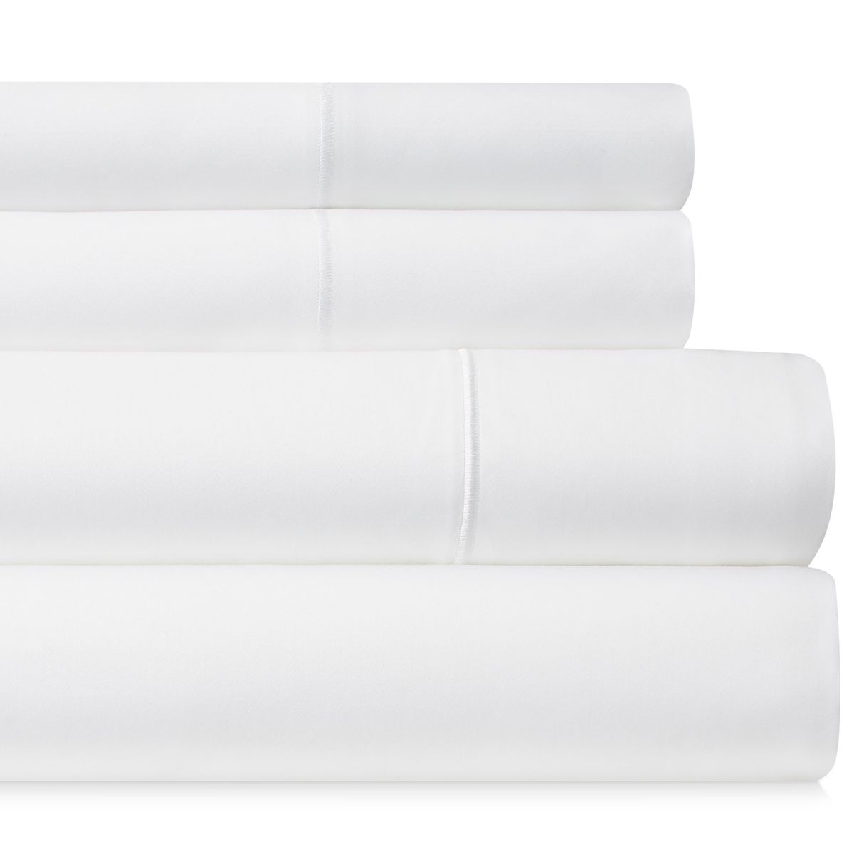 1,000-TC Egyptian Cotton Sheet Set by Bibb Home™ - 6 Piece Set King - White