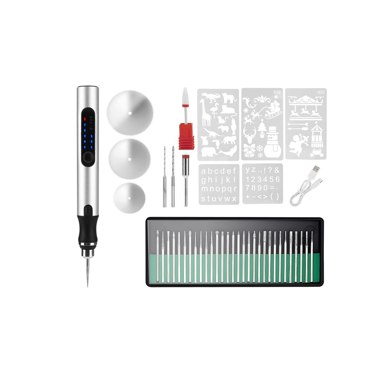 iMounTEK Cordless Engraving Pen Set - iMounTEK Cordless Engraving PenSLV