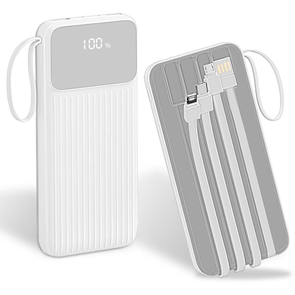 PowerMaster 20,000mAh Fast-Charge Power Bank - PowerMaster Fast Charging Power Bank WHT