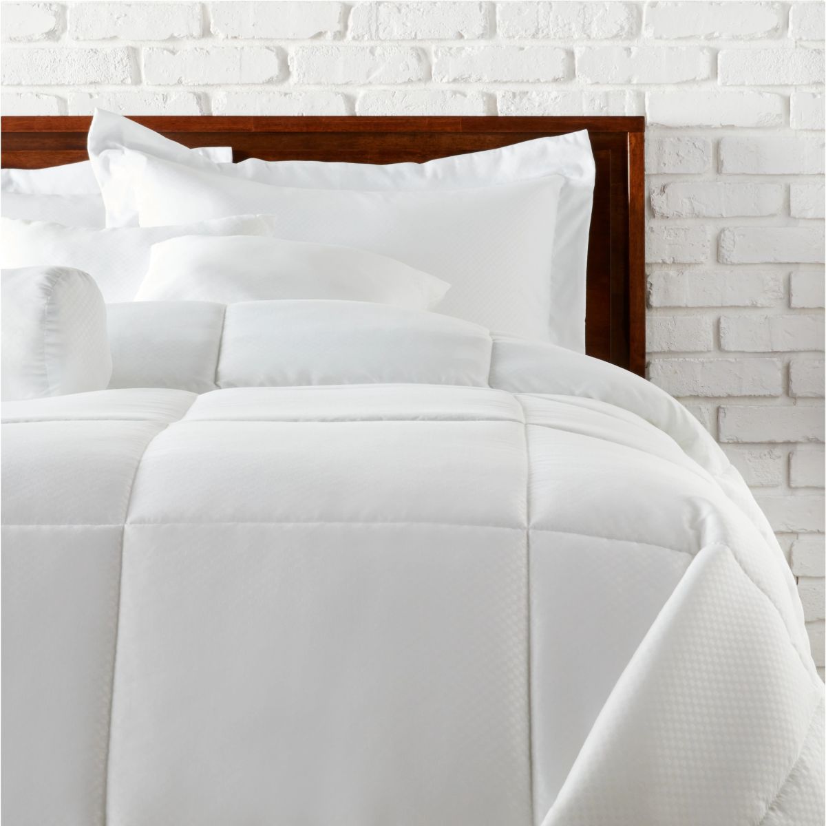 3-Piece Duvet Cover Set - Solid Twin White