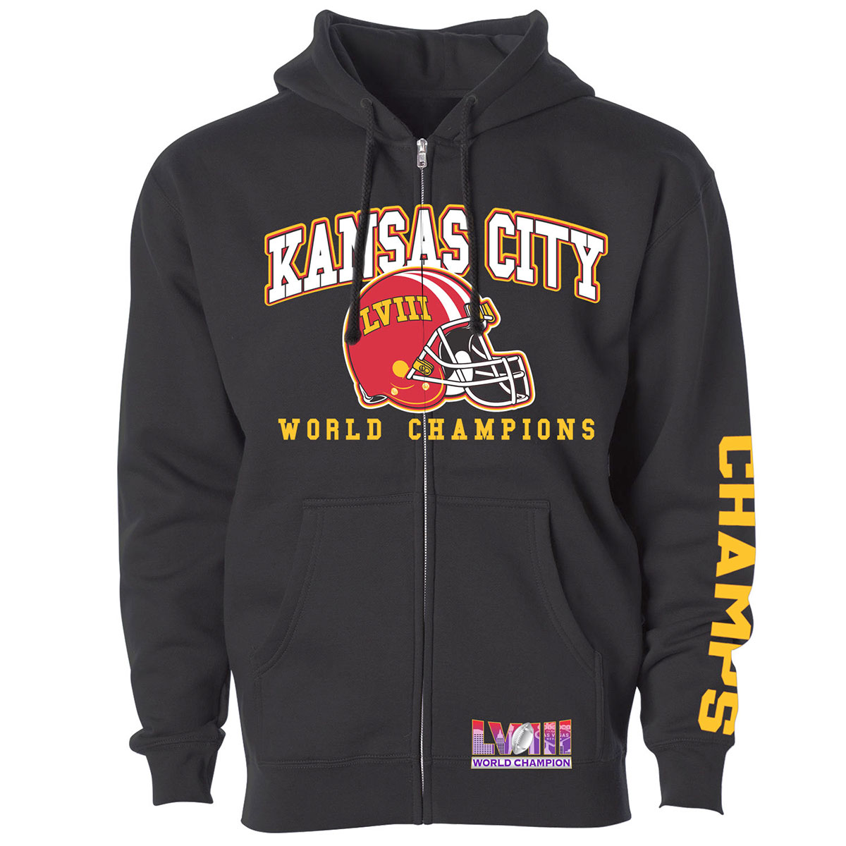 Women's Football Champion Winner Kansas City Shirt or Hoodie - ZU HD - Basic - Black / S
