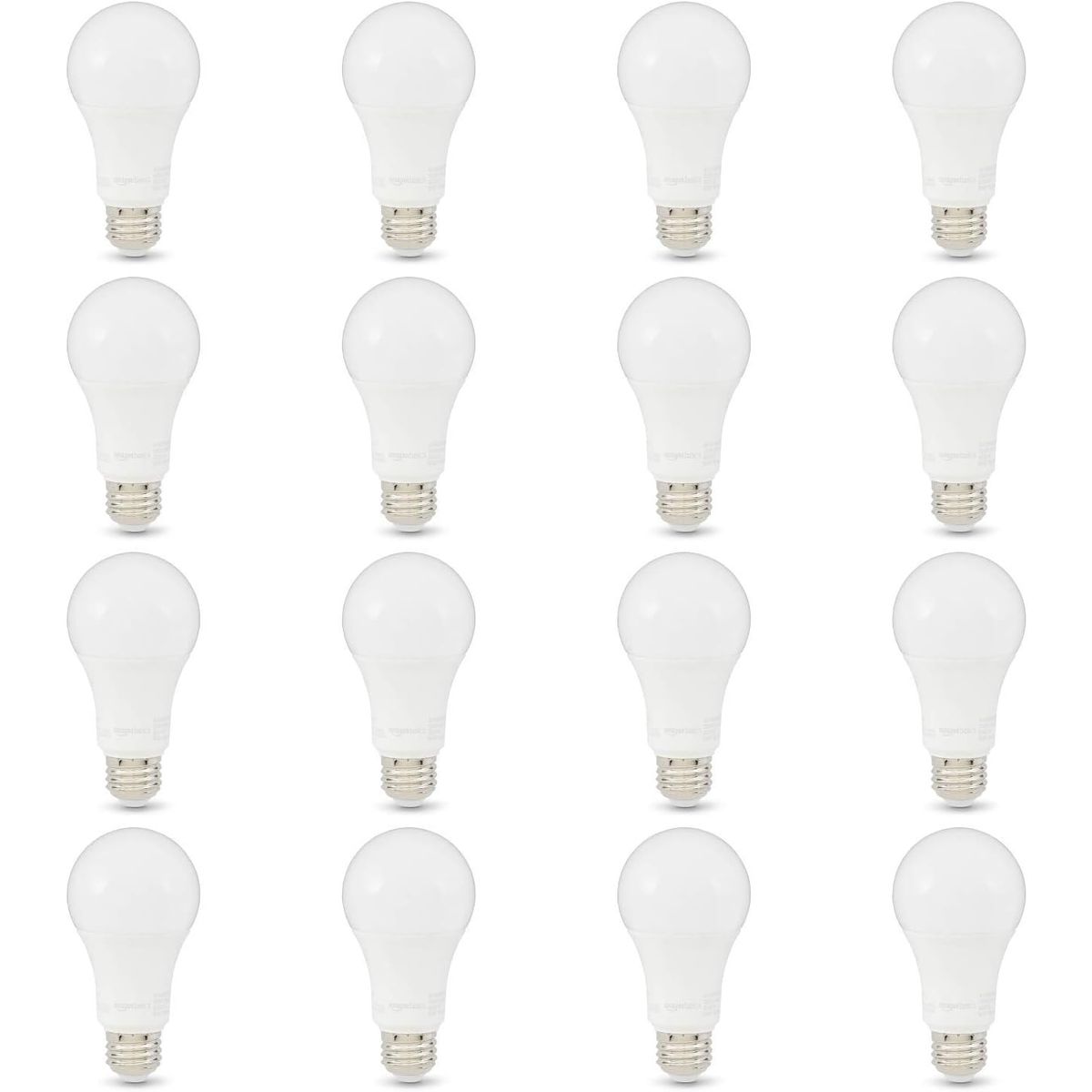 Photos - Light Bulb Amazon Basics A19 LED  - 10,000 Hour Lifetime  - 1(2 to 16-Pack)