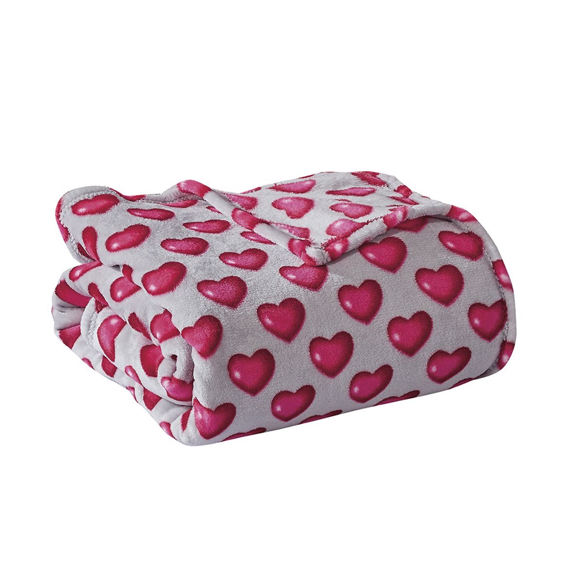 Noble House Heart-Themed Plush Throw Blankets - Juliette