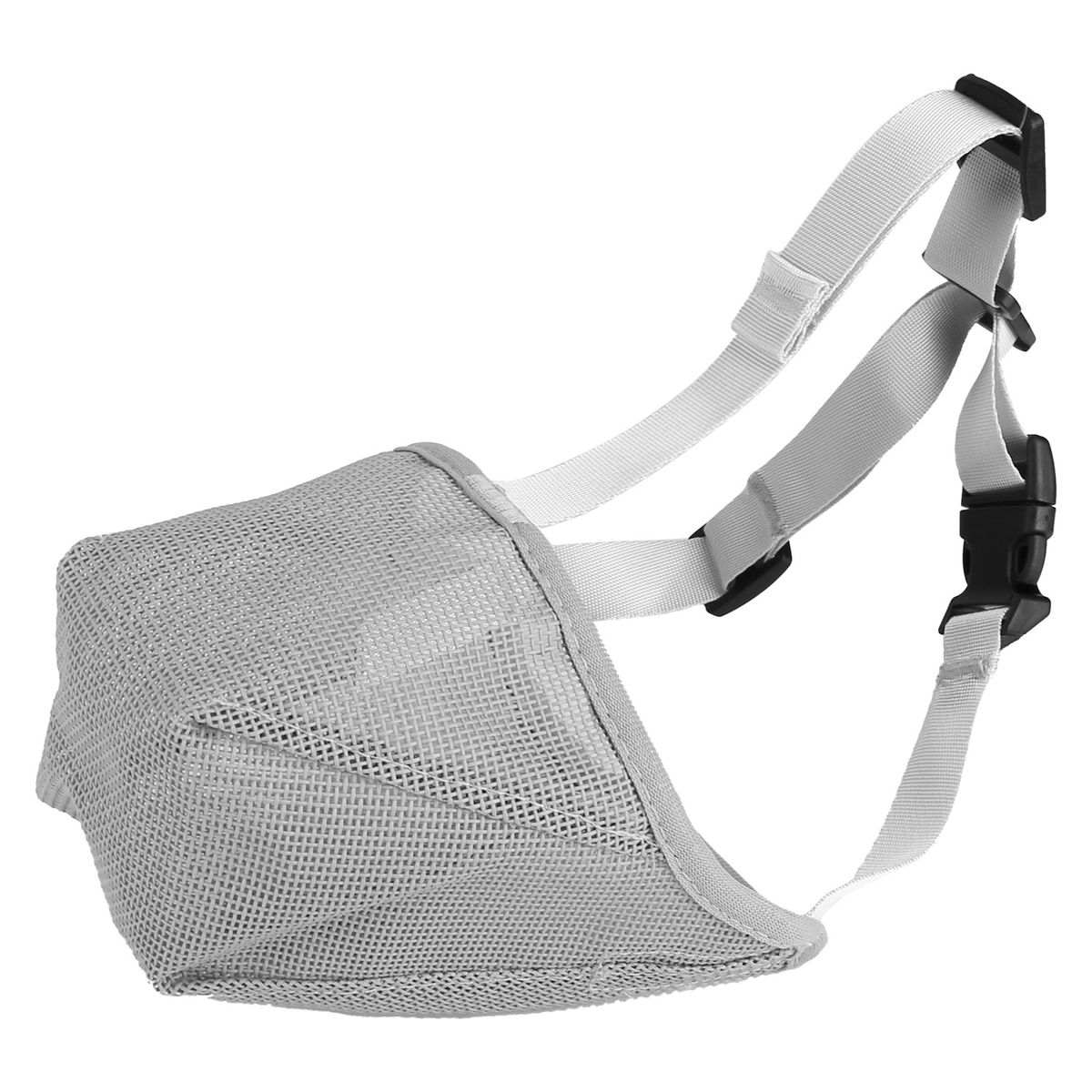 iMounTEK Mesh Dog Muzzle Mask - Medium - Grey