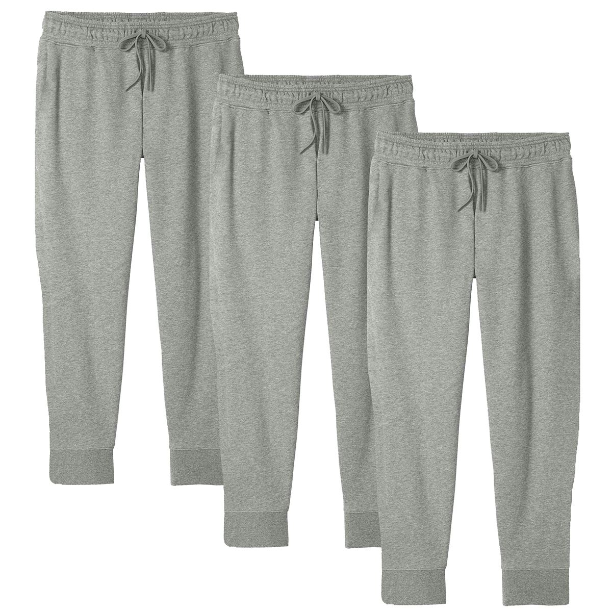 Boys' Classic French Terry Jogger Pants (3-Pack) - BFTP-57 / HG-HG-HG / XL